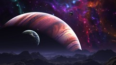 Space planets outer space artwork digital art