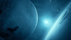 Space planets outer space artwork qauz