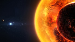 Space planets sun system