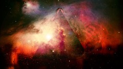 Space rain triangles galaxies outer space