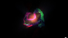 Space rainbows render outer space