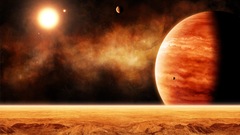 Space red planet Mars