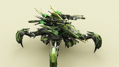 Space Robots tank artwork