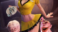 Space room UFO drinks skirts alien WTF outer space upskirt