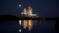 Space shuttle outer space