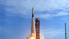 Space shuttle rocket launch