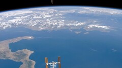 Space space station Earth planet