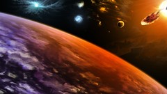 Space Stars abstract planets fantasy art