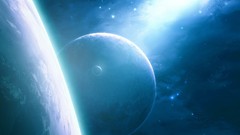 Space Stars blue planets outer space artwork qauz