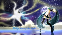 Space Stars hatsune miku vocaloid twintails