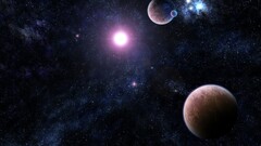 Space Stars planet space art digital art