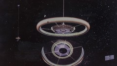 Space station outer space