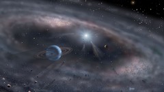 Space sun blue planets outer space digital art Earthbound Other 