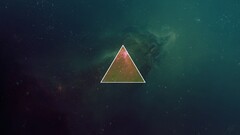 Space triangle galaxy sky Minimalism TylerCreatesWorlds