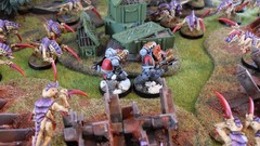 Space War chaos Wolves tanks Space Marines warhammer Terran 