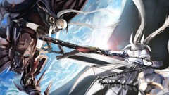 Space wings Anime red eyes mahou shoujo lyrical nanoha 