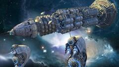 Spaceships artwork futuristic