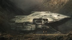 Spaceships artwork futuristic