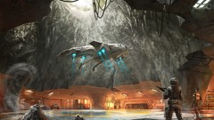 Spaceships artwork futuristic