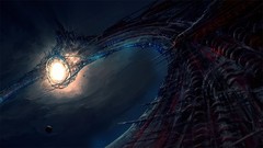 Spaceships artwork futuristic