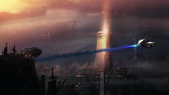 Spaceships artwork futuristic