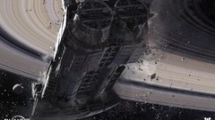 Spaceships concept art bungie planetary rings Derelict Destiny 