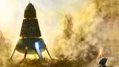 Spaceships fantasy art