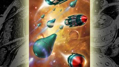 Spaceships science fiction magazines magazine covers Perry 