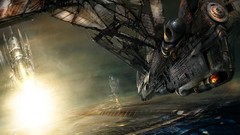 Spaceships science fiction skies artwork digital art futuristic 