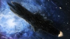 Spaceships vehicles outer space artwork futuristic