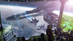 Spaceships vehicles outer space futuristic