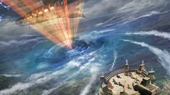 Spaceships vehicles skyscapes Sea