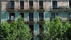 Spain barcelona eixample balconies