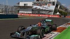 Spain valencia Michael Schumacher Mercedes GP pirelli