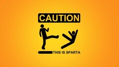 Sparta Simple Background humor Minimalism digital art gradient