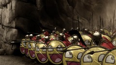 Sparta Spartan shield spears smiley face Awesome Face 300 