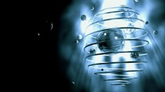 Spheres rings 3d abstract