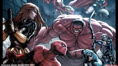 Spider-Man comics widescreen captain america Black Widow 