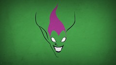 Spider-Man green background minimalistic blo0p Green Goblin 