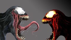 Spider-Man marvel comics Venom carnage Simple Background artwork