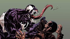Spider-Man marvel comics Venom comic art Simple Background