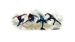 Spider-Man Venom artwork Flash Thompson marvel comics 