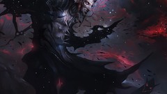 Spikes horns creatures redheads demons artwork fantasy art