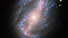Spiral galaxy outer space
