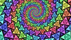 Spiral psychedelic rainbows trippy