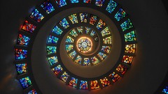 Spiral stained glass