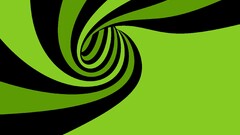 spiral vector art abstract digital art Green black swirls tunnel