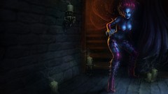 Splashes League of Legends video games riot games Evelynn the 