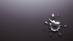 Splashes minimalistic grey Metallic