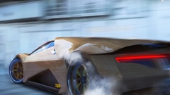 Splinter wooden burnout Car